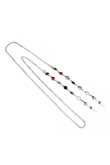 HEALEEP 1Pc Porte-Lunettes De Soleil Chaîne De Retenue De Lunettes Chaîne Porte-Lunettes De Soleil Sangle Support En Métal Co