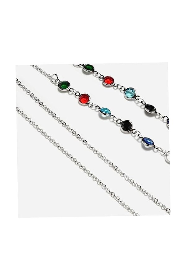 HEALEEP 1Pc Porte-Lunettes De Soleil Chaîne De Retenue De Lunettes Chaîne Porte-Lunettes De Soleil Sangle Support En Métal Co