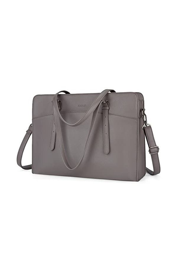 ECOSUSI Sac Cabas Femme Sac a Main Tote Bag Fourre Tout Femme Porte Document Grand Travail Femme Sac de Cours Ordinateur 15.6