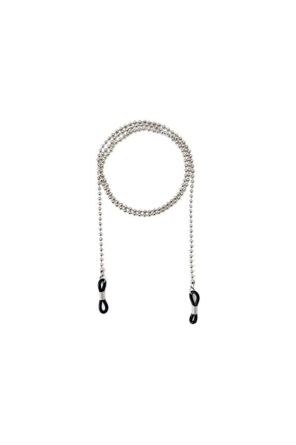 DJLORD Lunettes Sangle Lunettes chaînes for Femmes perlé Anti-Perdu Visage Masque lanière Mode Lunettes Cordon Color : Coffe