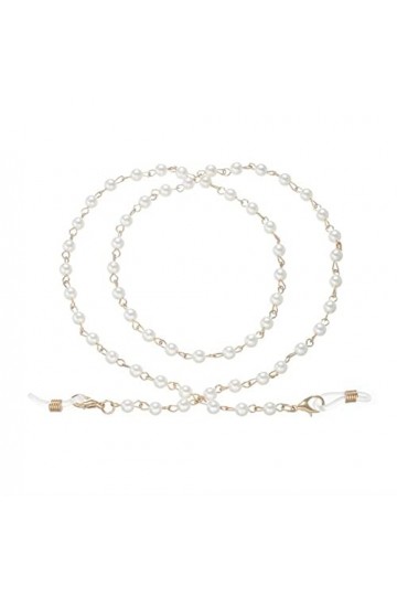 SEJAS Chaînes de Lunettes de Lunettes for Femmes Chaînes de Masque Anti-Perte de Perles Simples Cordon de Lunettes de Mode Co