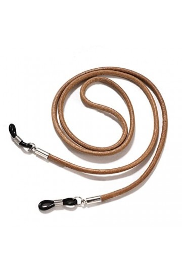 WEPINS Chaînes Sangle de Lunettes for Femmes Cordon de Cou Anti-Perte en Cuir Cordon de Lunettes élégant Color : Light Brown