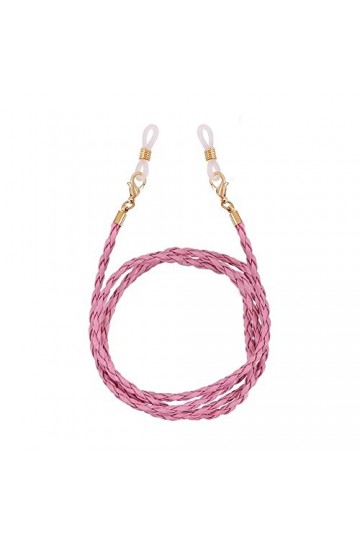 KEIOMI Sangle de Lunettes chaînes de Lunettes for Femmes tressées Lunettes de retenue Cordon de Lunettes élégant Color : Ros