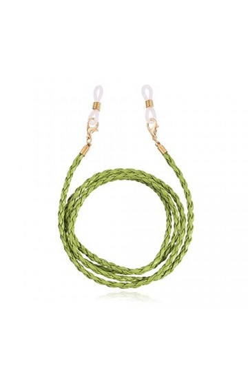 KEIOMI Sangle de Lunettes chaînes de Lunettes for Femmes tressées Lunettes de retenue Cordon de Lunettes élégant Color : Ver