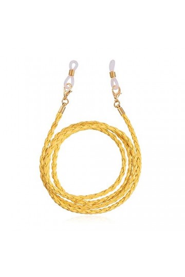 KEIOMI Sangle de Lunettes chaînes de Lunettes for Femmes tressées Lunettes de retenue Cordon de Lunettes élégant Color : Yel