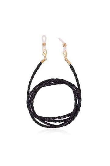 KEIOMI Sangle de Lunettes chaînes de Lunettes for Femmes tressées Lunettes de retenue Cordon de Lunettes élégant Color : Ner