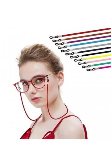 VIRUL Cuir élasticité Lunettes de Soleil lanière Sangle Collier Lunettes Lunettes chaîne Cordon Lunettes de Lecture Sangle dé