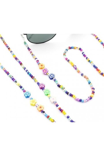 Gyrosphere Lunettes Lunettes Chaînes for Femmes Coloré Acrylique Perlé Masque Chaînes Élégant Lunettes Cordon Lunettes De Ret