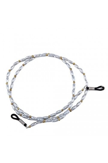 WEPINS Chaînes de Lunettes de Longe for Femmes chaîne de Cou perlée Cordon de Lunettes élégant Vintage Valentines Day Decor 