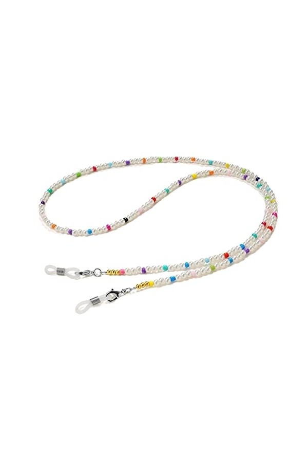 Gyrosphere Sangle de Lunettes Lunettes lanière for Femmes coloré perlé Cou chaîne élégant Lunettes Cordon Lunettes de Soleil 