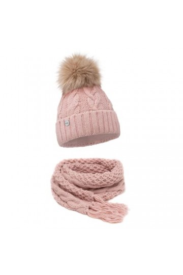 ELIMELI® Bonnet dhiver pour femme avec pompon en fourrure,Doublure en polaire,Bonnet chaud pour femme,Bonnet dhiver avec po