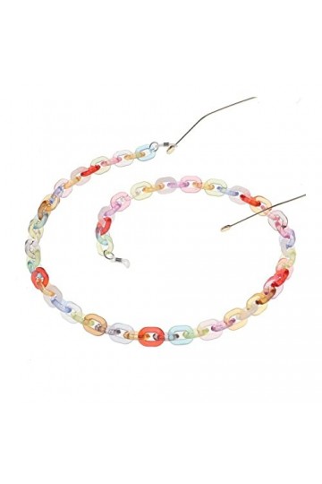 ZORZA Lunettes Longe Chaînes De Lunettes for Femmes Coloré Acrylique Masque Longe Élégant Lunettes Cordon