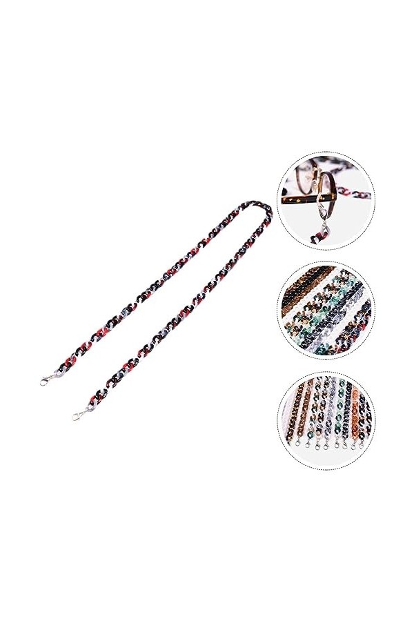 FELTECHELECTR Chaîne De Lunettes Collier De Mode Lunettes De Mode Pour Femmes Titulaire De Retenue Lunettes De Retenue Lanièr