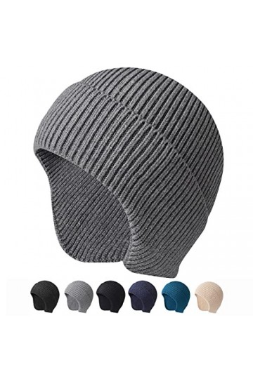 Arcweg Tricot Bonnet Chapeaux Hiver Hommes Femmes Chaud Tricot oreillette Chapeau Extensible Coupe-Vent Tricot crâne Casquett