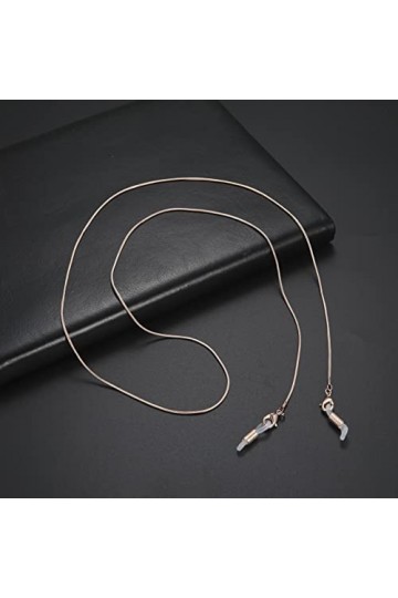 kkjoy Chaîne de lunettes Chaîne de serpent en cuivre Cordons pour masques Supports pour lunettes Cordon pour lunettes Accesso