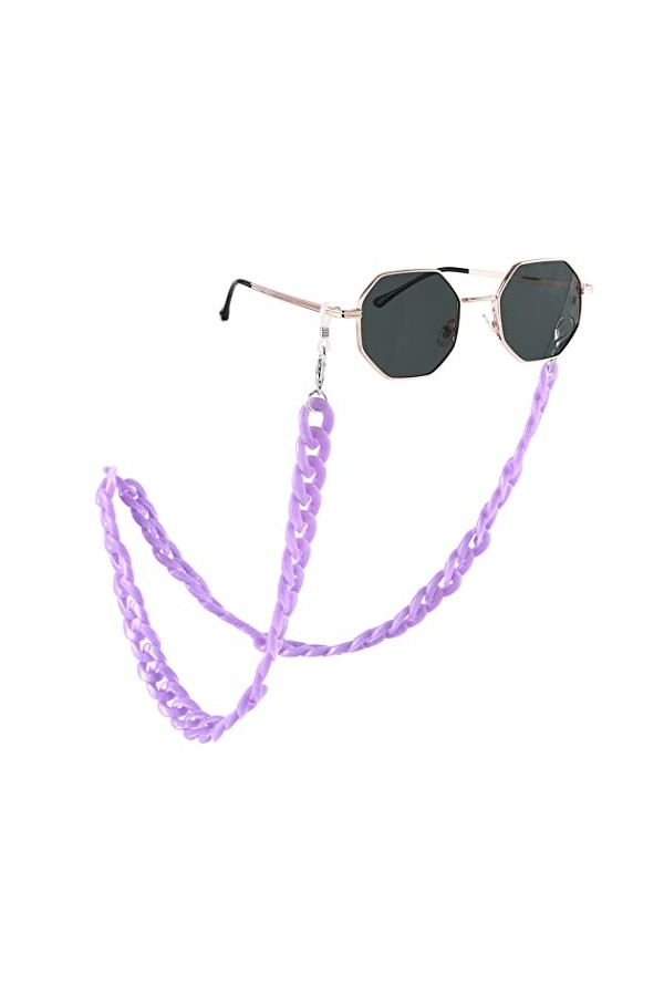 Bohend Mode Chaînes à lunettes Acrylique Chaîne de masque facial Lunettes de soleil Chaîne Accessoires pour les femmes et les