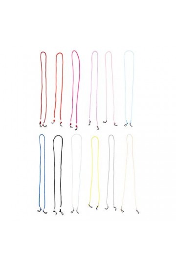 FRCOLOR 12 Pièces Sangles De Lunettes De Sport Lunettes De Soleil De Quai Pour Femmes Cordon De Lunettes Antidérapant Corde à