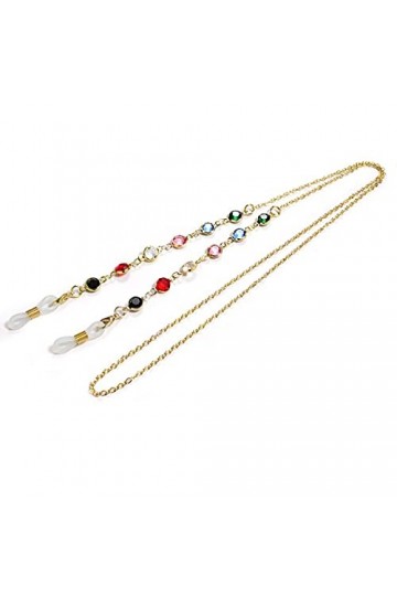 HOOENG Chaînes de Lunettes de Lunettes for Femmes chaîne de Cou Anti-Perte colorée Cordon de Lunettes élégant Color : Or, Si