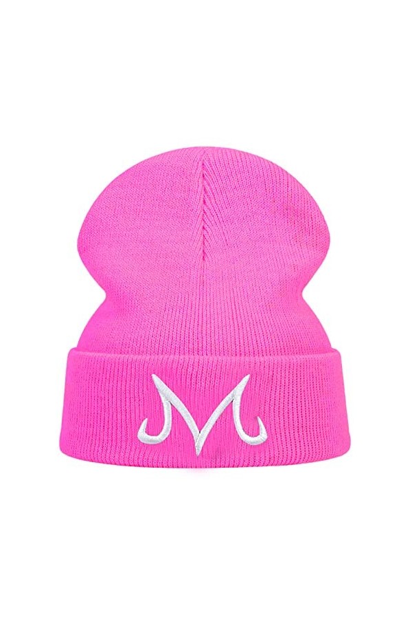 WTREPKON Goku Majin Buu Bonnet Hip-Hop Casquette de ski Bonnet dhiver en tricot pour hommes et femmes Chapeaux en tricot ave