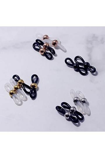 EXCEART 80 Pcs Lunettes Cadre Non Chaîne De Lunettes Anneau Matériel Titulaire Lunettes Chaîne Porte-Lunettes Cordon De Lunet