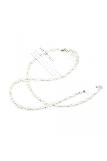 HOOENG Longe Lunettes chaînes for Femmes Imitation Perles Perles Lunettes retenue Mode Cordon Lunettes chaîne chaîne Titulair