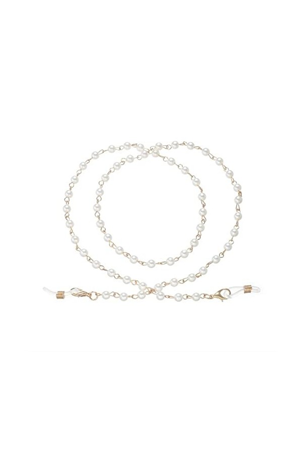 HOOENG Lunettes chaînes Sangle de Lunettes for Femmes Simple Perle Anti-Perte Masque chaînes Mode Lunettes Cordon Lunettes de