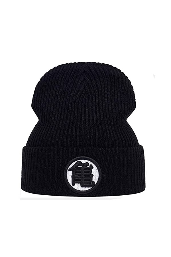 WTREPKON Goku Majin Buu Bonnet Hip-Hop Casquette de ski Bonnet dhiver en tricot pour hommes et femmes Chapeaux en tricot ave