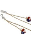 Gyrosphere Chaînes de Lunettes Lunettes lanière for Femmes Coeur USA Drapeau Pendentif Masque chaînes Mode Cordon Lunettes ch