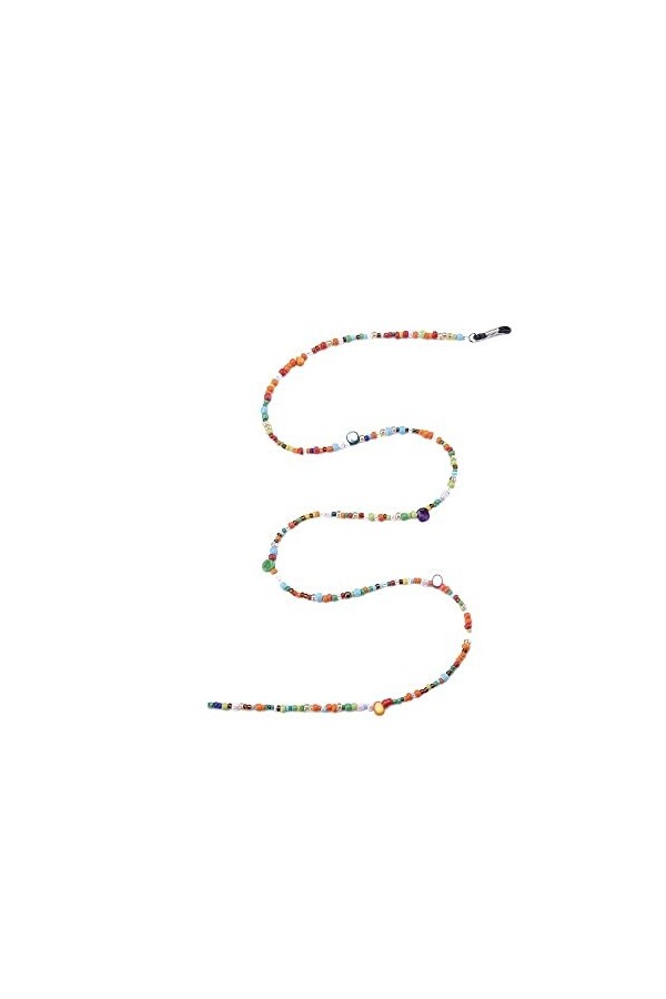 Gyrosphere Longe Lunettes Chaînes for Femmes Perlé Coloré Masque Chaîne Élégant Titulaire Chaînes Lunettes Cordon