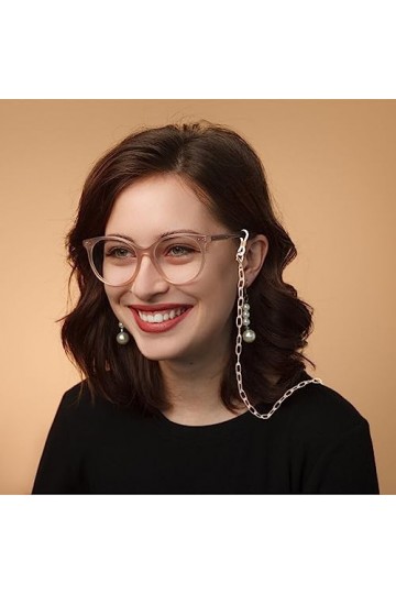 Adorainbow Lunettes De Mode 2 Pièces Chaînes De Lunettes Perlées Pour Femmes Filles Perle Lunettes De Soleil Sangles De Suppo