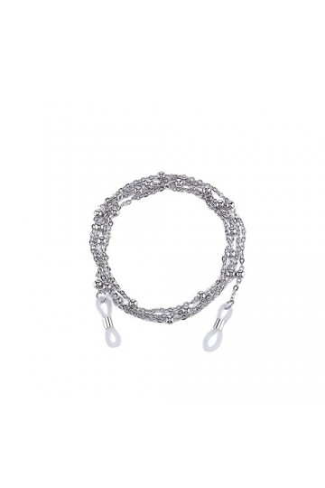 Gyrosphere Lunettes Lunettes Chaînes for Femmes Vintage Métal Perlé Masque Chaînes Élégant Titulaire Chaînes Lunettes Cordon