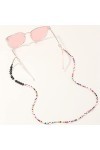 Gyrosphere Sangle Lunettes chaînes for Femmes coloré perlé Masque lanière élégant Lunettes Cordon Lunettes retenue