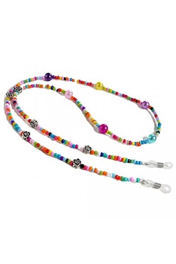 Gyrosphere Lanyard Lunettes Chaînes for Femmes Coloré Perlé Masque Longe Élégant Titulaire Chaînes Lunettes Cordon