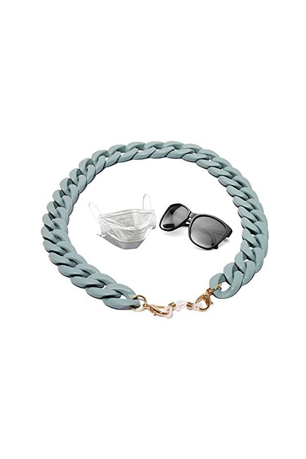 Cintre Double Utilisation pour Lunettes et Masque | Corde Lunettes | Cordon Fixé Lunettes de Soleil modernes | Chaîne Accroch