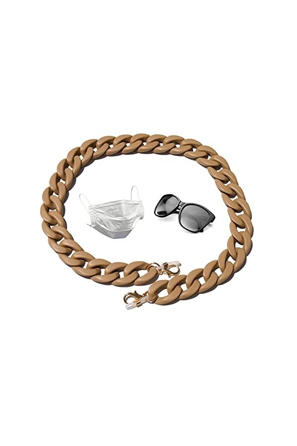 Cintre Double Utilisation pour Lunettes et Masque | Corde Lunettes | Cordon Fixé Lunettes de Soleil modernes | Chaîne Accroch