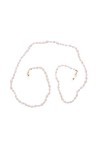 TENDYCOCO Cordon à lunettes - Coquillage - Support de lunettes - Perles - Porte-lunettes - Blanc - 12 mois