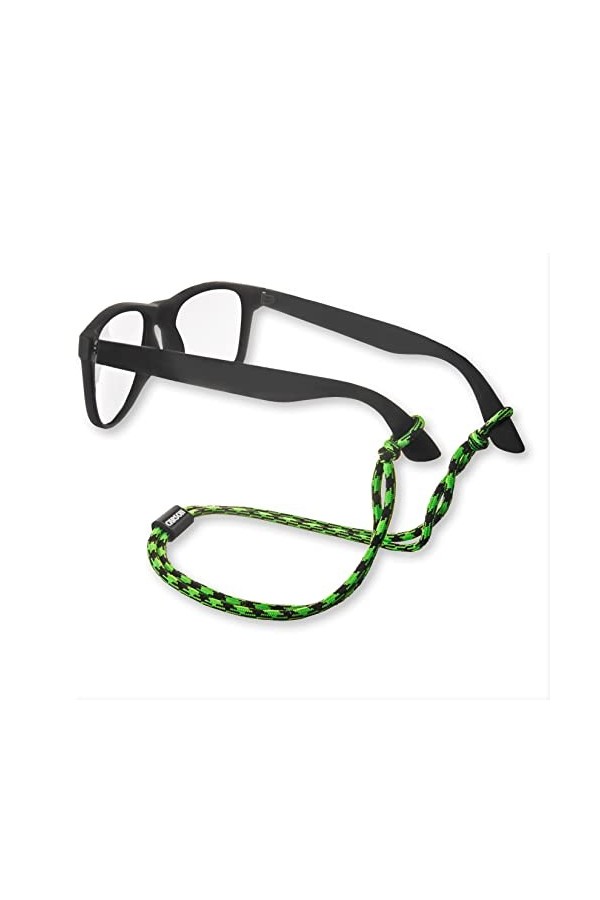 Carson Attaches de lunettes en paracorde pour lunettes de soleil et lunettes - Vert électrique EX-50GRB 