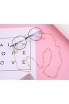 Likgreat Lot de 2 chaîne pour lunettes de lecture ou de soleil, pour femme