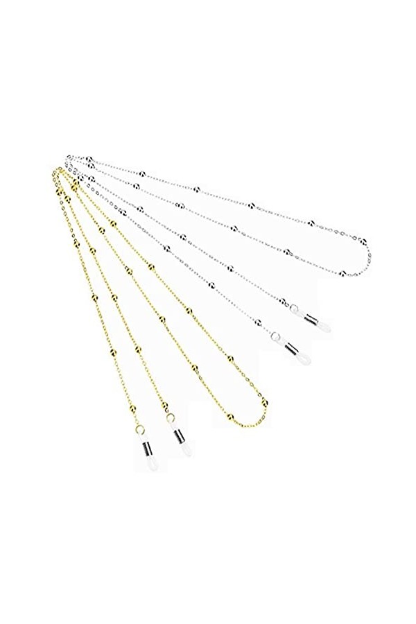 Lot de 2 cordons de lunettes, chaîne de lunettes, cordon de lunettes de soleil, ajustement universel, cordon de lunettes de s