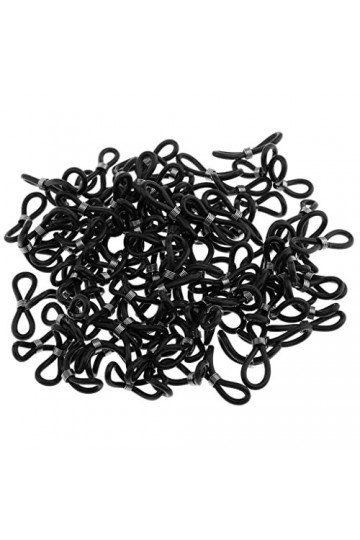 SM SunniMix 100 Pièces Anti-dérapant En Caoutchouc Lunettes Chaîne Extrémités Retenue Connecteur Support pour Lunettes Chaîne