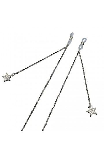 OMNIOF Chaînes de Lunettes de Lunettes for Femmes chaînes de Masque en métal avec Pendentif étoile Cordon de Lunettes de Mode