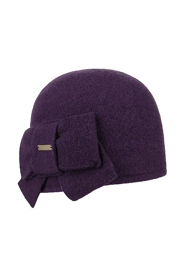 Seeberger Litika Bonnet dhiver pour femme avec nœud, Turquoise 59 ., taille unique