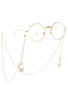 Gyrosphere Longe Lunettes chaînes for Femmes métal Paume Pendentif Cou chaîne Mode Lunettes Cordon Lunettes de Soleil Sangles