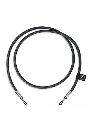 ZhinkArts Sunglass Strap - Accessoire pour Lunettes de Soleil, Lunettes de Lecture - Chaîne de Lunettes de Soleil - Noir - Em