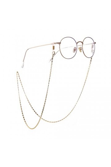 kkjoy Chaîne à flocons de neige en cuivre Cordon de lunettes Chaîne de lunettes Cordons pour masques Collier porte-lunettes A