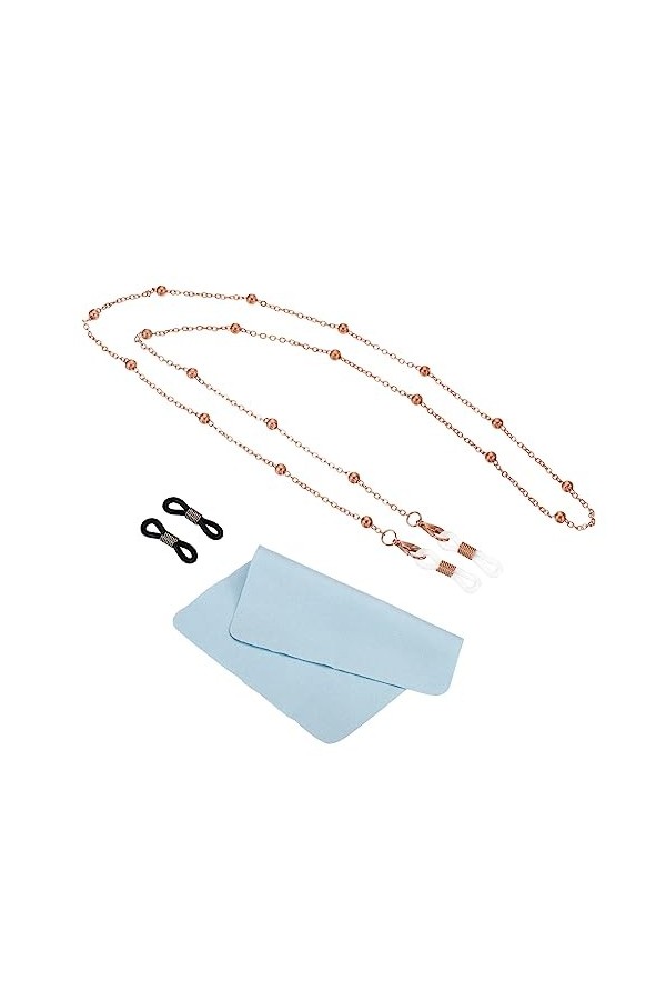 PATIKIL Chaînes de lunettes pour femme, élégante chaîne de lunettes de soleil avec boucles pour lire des lunettes à lumière b