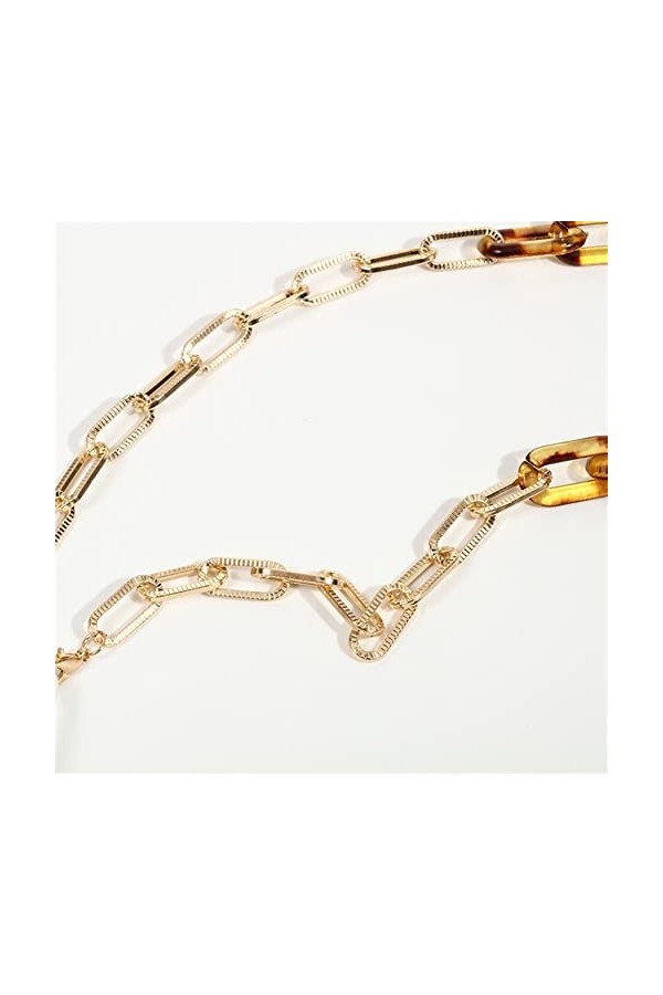 HOOENG Chaînes de Lunettes Sangle de Lunettes for Femmes chaînes de Masque Acrylique Anti-Perte Cordon élégant Lunettes chaîn