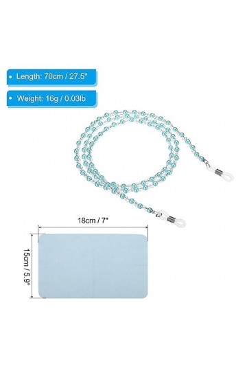 PATIKIL Chaînes de lunettes pour femme, élégante chaîne de lunettes de soleil, sangle de lunettes de soleil perles support de
