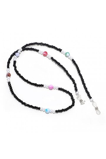 ENLLY Chaînes de Lunettes de Lunettes for Les Femmes Perles de Verre colorées Cordon de Lunettes élégant perlé
