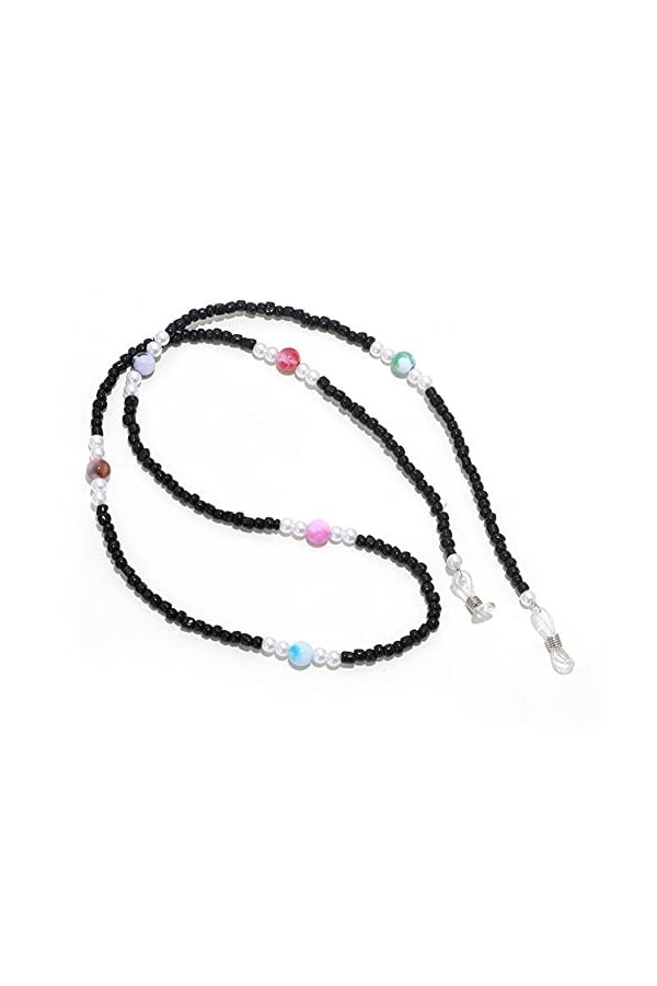 ENLLY Chaînes de Lunettes de Lunettes for Les Femmes Perles de Verre colorées Cordon de Lunettes élégant perlé